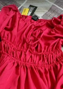 Pink Tiered Mini Dress
