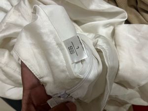 White Cutout Mini Dress