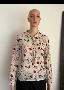 Floral Print Ruffle Top