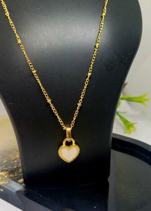 Heart Pendant With Chain Anti-Tarnish New