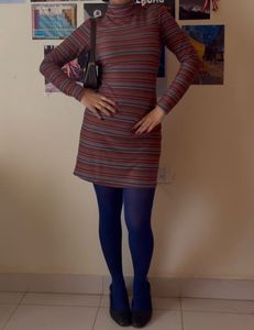 Striped Winter Dress
