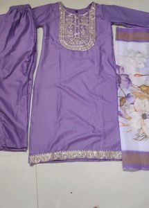 Elegant Purple Kurta Set