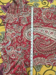 Red Paisley Print Tunic Dress