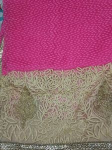 Net Synthetic Saree With Blouse