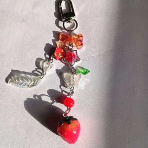 Cute Strawberry Keychain