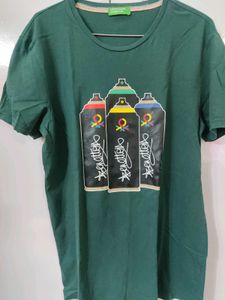 Benetton Graphic Print Tee