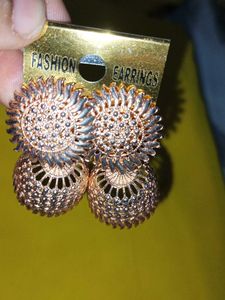 Metal jhumka Earrings