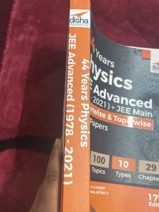 Disha 44years jee Mains And Advanced Pyq Book