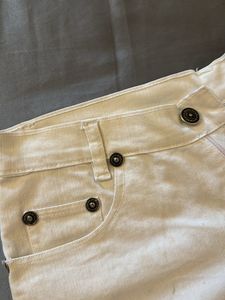 White Denim Shorts For Women