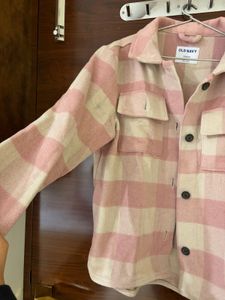 Cute Pink Plaid Shacket