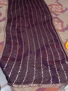 Beautiful Purple Dupatta with Border