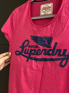 Pink Superdry Vintage Tee