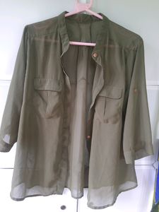 Sheer Olive Shirt