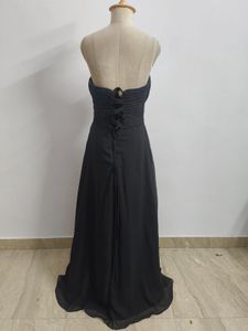 Elegant Black Strapless Gown🎀💝🦋