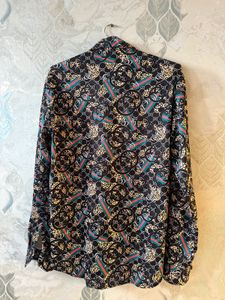 Gucci Print Button-Down Shirt Brand New