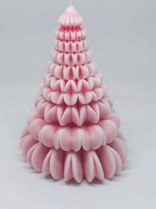 Pink  Christmas Tree Candle