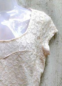 Elegant Lace Peplum Top