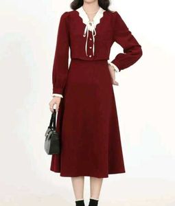 Lace Up A-Line Dress