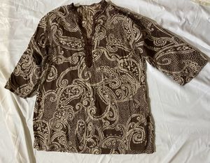 Brown Cotton kurta