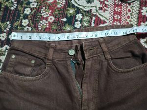 Brown Wide Leg Jeans