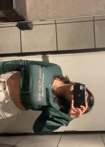 Green Crop Top