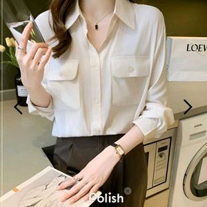 New With Tag Elegant White Button-Down Shirt