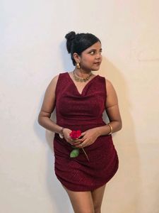 Handmade Maroon Dress