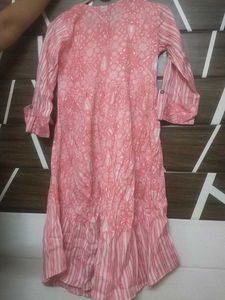Pink Striped kurti