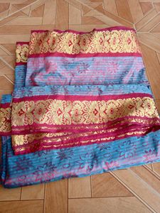 Blue Combo Saree