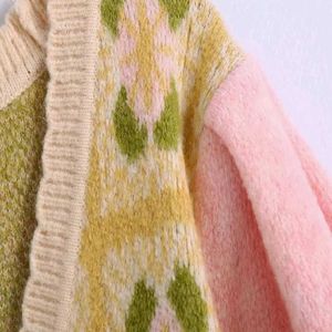 Colourful Cute Knitted Cardigan
