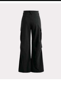 Y2K Baggy Fit Women Cargo In Black