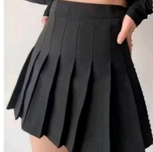 Black Pleated Skirt