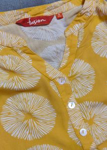 Short Yellow Kurti