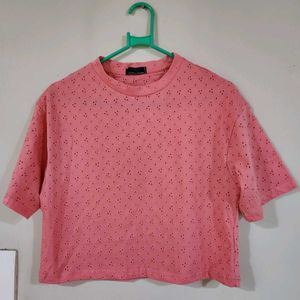 Eyelet Crop Top