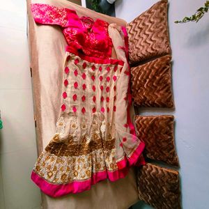 🛍️ Pink Embroidered Heavy Lehenga Choli⭐⭐⭐⭐⭐
