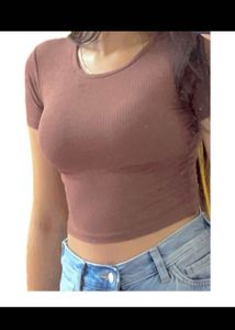 Brown Top – Soft Stretch Fit ZARA