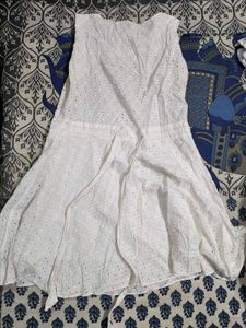 Fairy White Cotton Flowy Dress