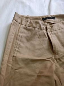 Zara Tan Formal Trousers