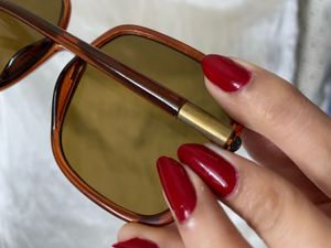 Large Retro Sunglasses Brown