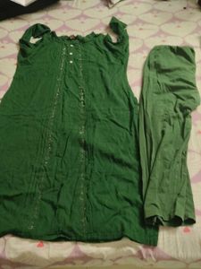 Green Kurta Set