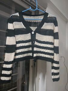 Striped Knit Cardigan