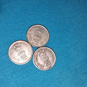 3 Rs5 Commemmorative Coins