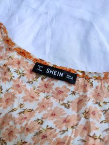 Floral Wrap Midi Dress