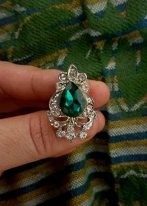 OPENABLE BANGLE ♥️ 💚 &amp; ADJUSTABLE RING WITH GREEN