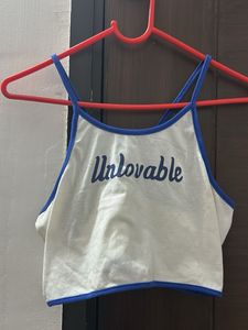 Cute 'Unlovable' Crop Top