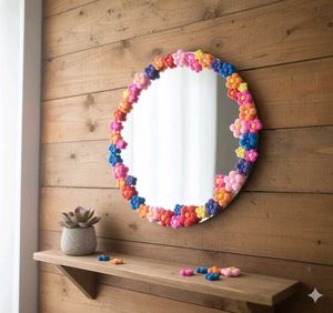 Handcrafted pinterest inspired bloom mirror 🪞🌸