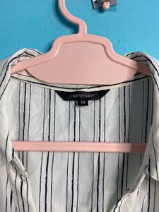 White And Black Striped Shirt