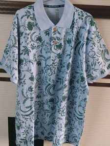 NU EARTH Men&#39;s Printed Polo Neck T-shirt
