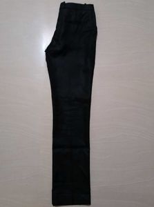 Men Regular Fit Black Cotton Silk Pant
