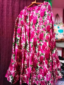 Floral Ethnic Skirt with a kurta top